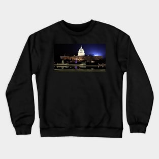 Captial Building at Night - Washington D.C. Crewneck Sweatshirt